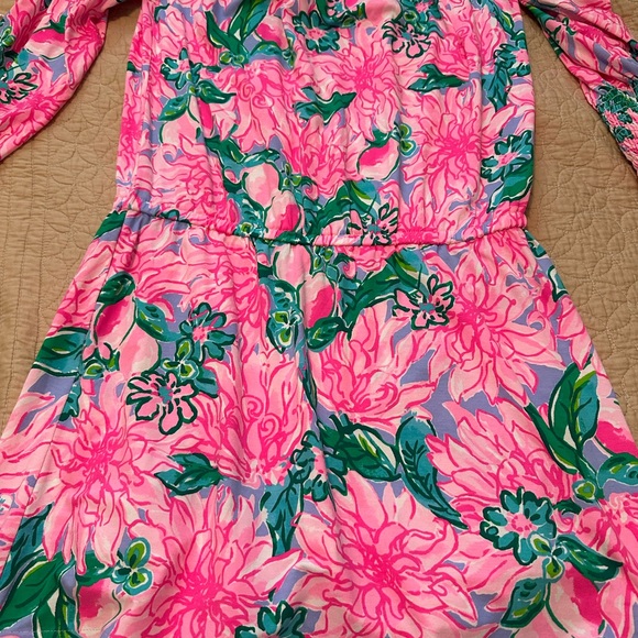 New Lilly Pulitzer Lana Skort Romper in Pink Blossom Size Small - Picture 5 of 5